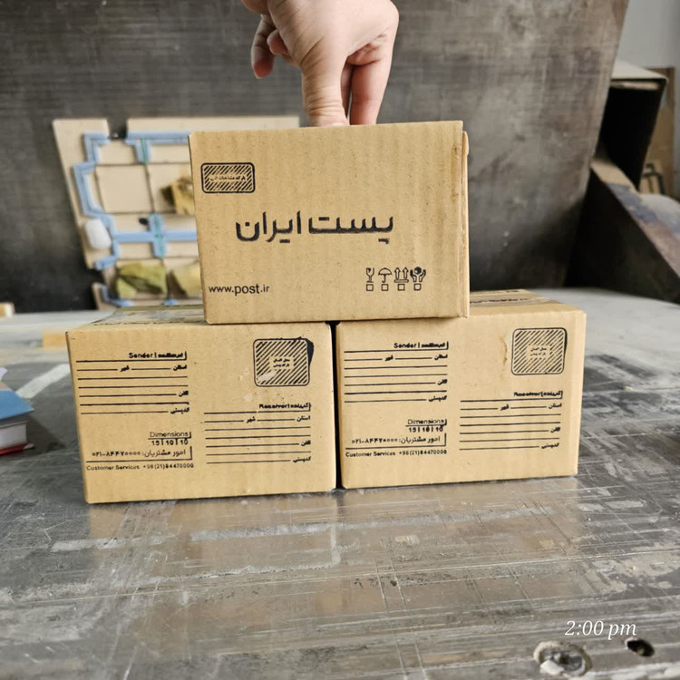 کارتن پستی مدل چاپدار 10x10x15 بسته 30 عددی