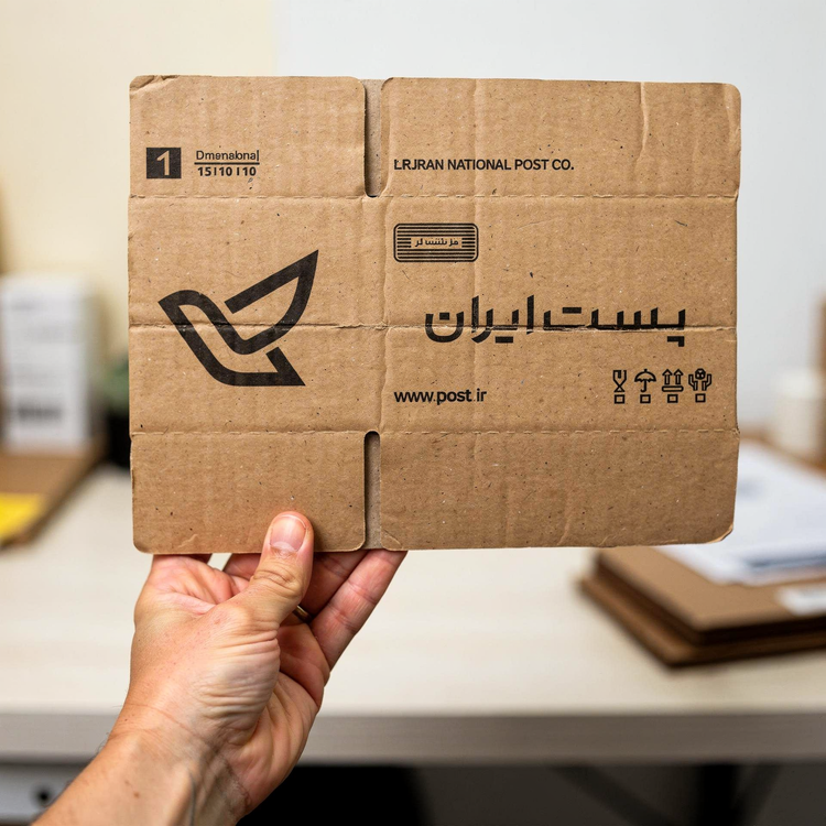 جعبه بسته بندی مدل پستی سایز 1 بسته 50 عددی