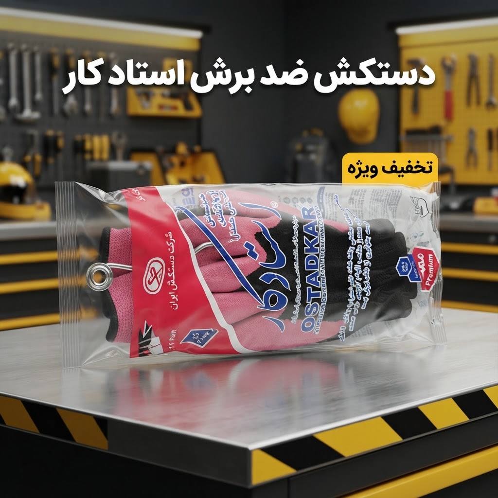 دستکش ضد برش  ممتاز استاد کار 6 جفت